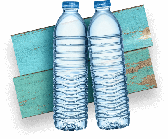 2 bottles of water