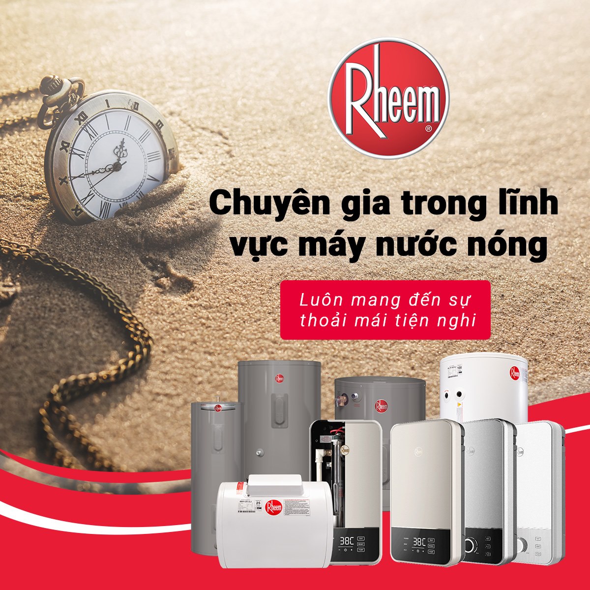 Rheem Vietnam - Những công nghệ đột phá của máy nước nóng RHEEM