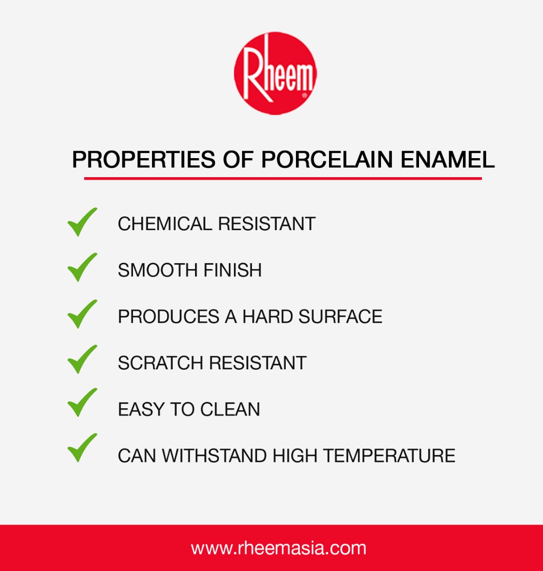 properties of porcelain enamel
