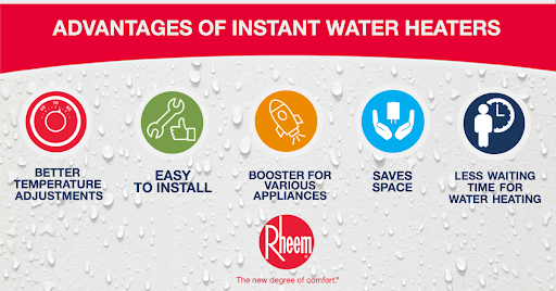 advantages of instant water heater