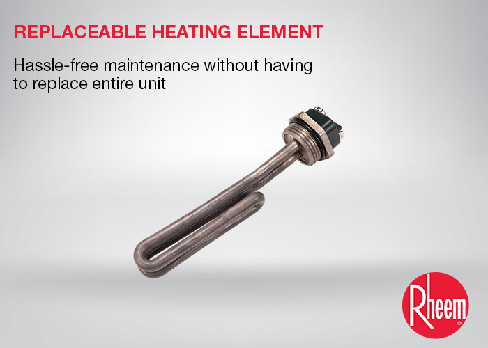 Replaceable heating element for Rheem’s water heater